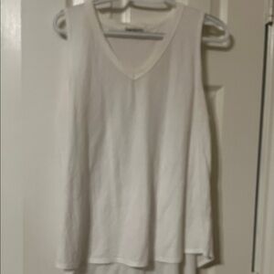 Impressions White V-Neck Tank Top